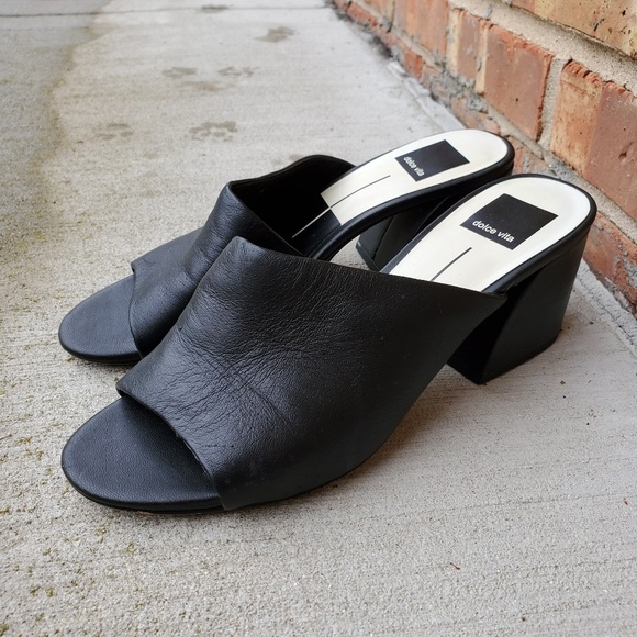 Dolce Vita Shoes - Dolce Vita black leather mules 7.5